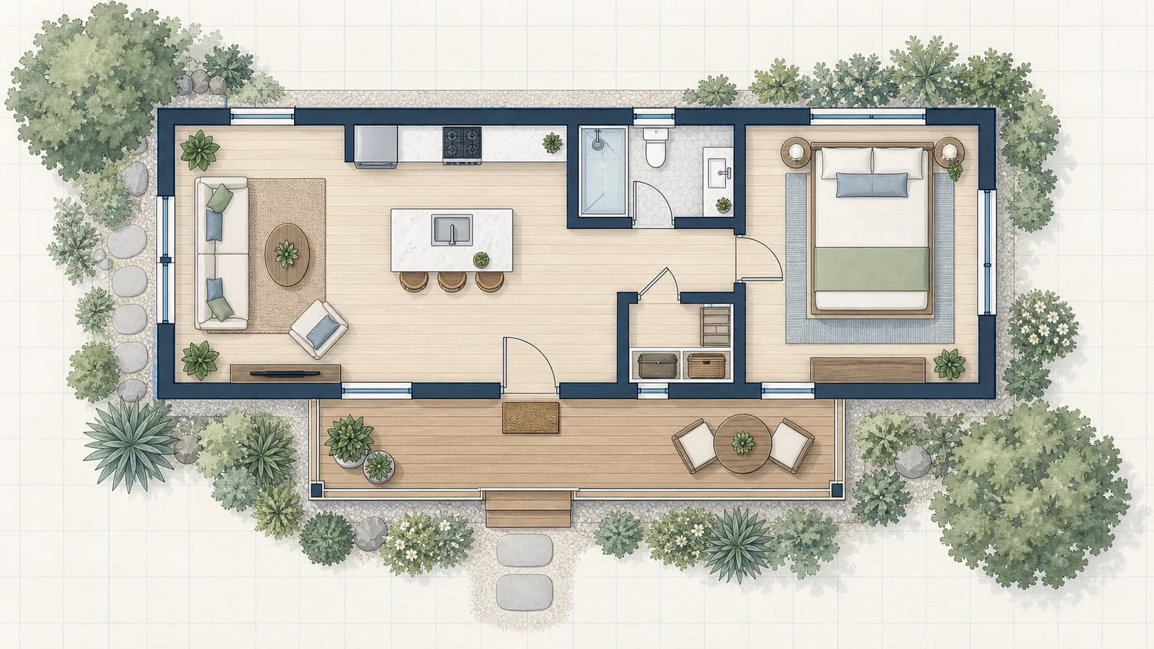 ADU Plans drawing example