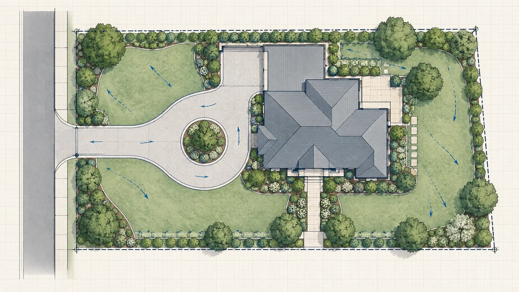 Driveway Plans drawing example