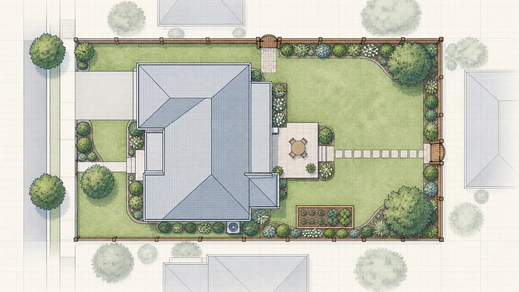 Fence Plans drawing example