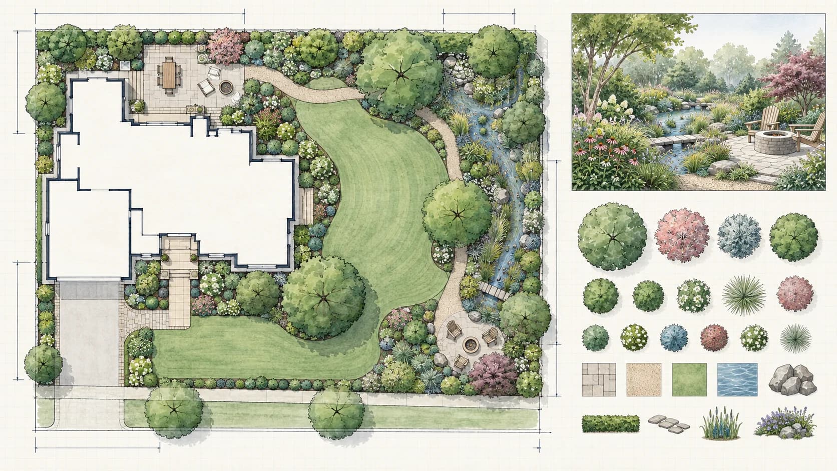 Landscape Plans drawing example