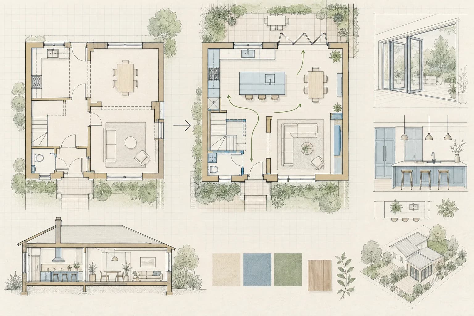 Remodeling Plans drawing example