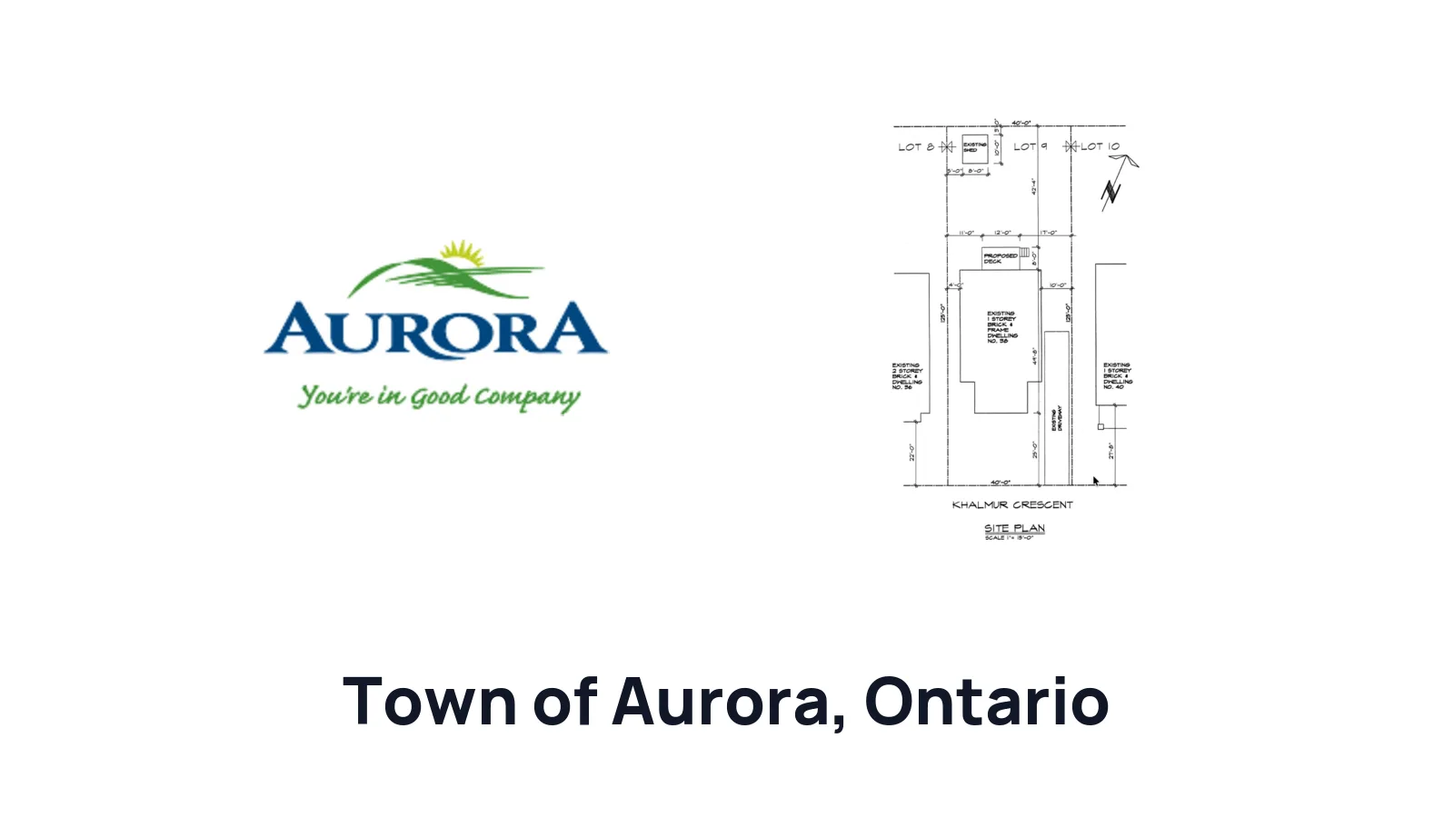 How to Draw a Site Plan for a Residential Building Permit in Town of Aurora