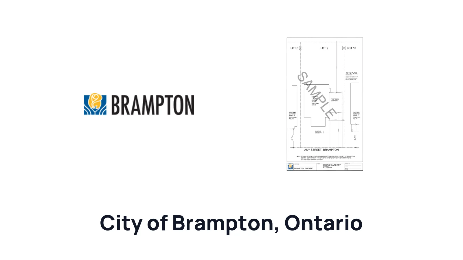 How to Draw a Site Plan for a Residential Building Permit in City of Brampton