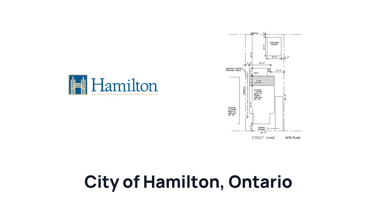 How to Draw a Site Plan for a Residential Building Permit in City of Hamilton