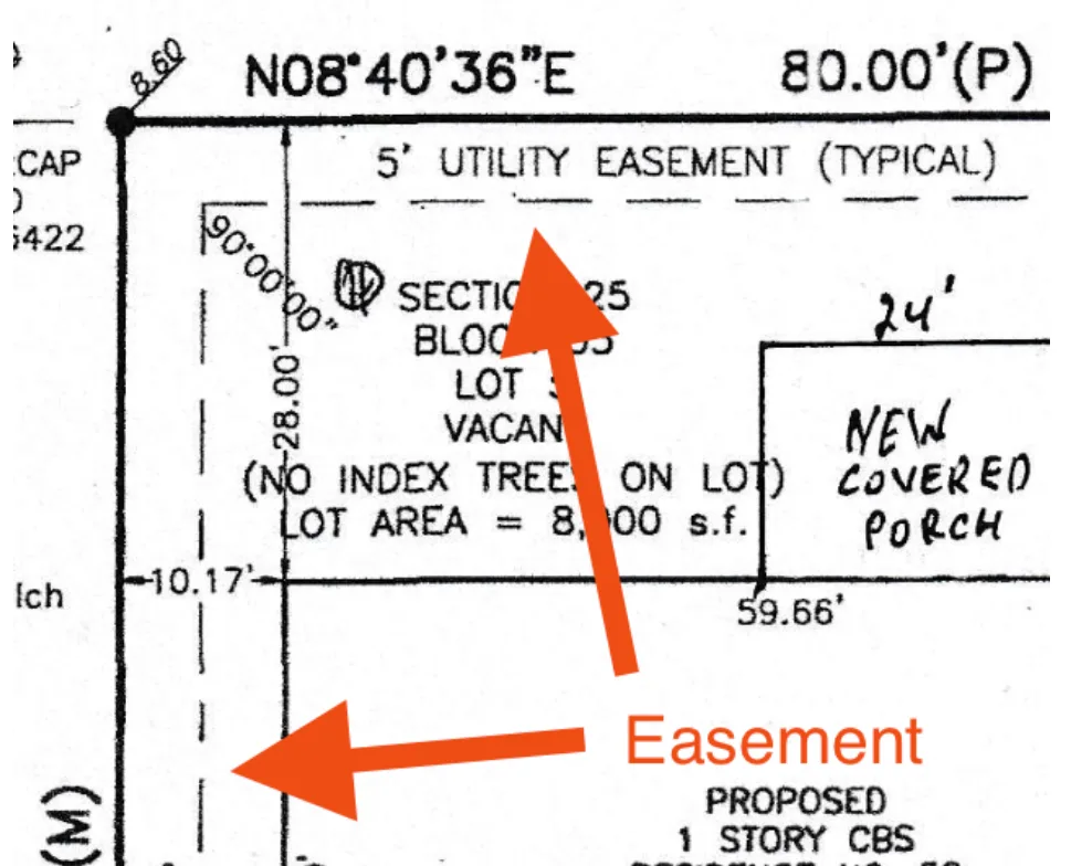 Easement example