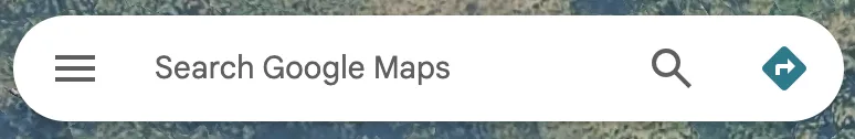 Google Maps search bar
