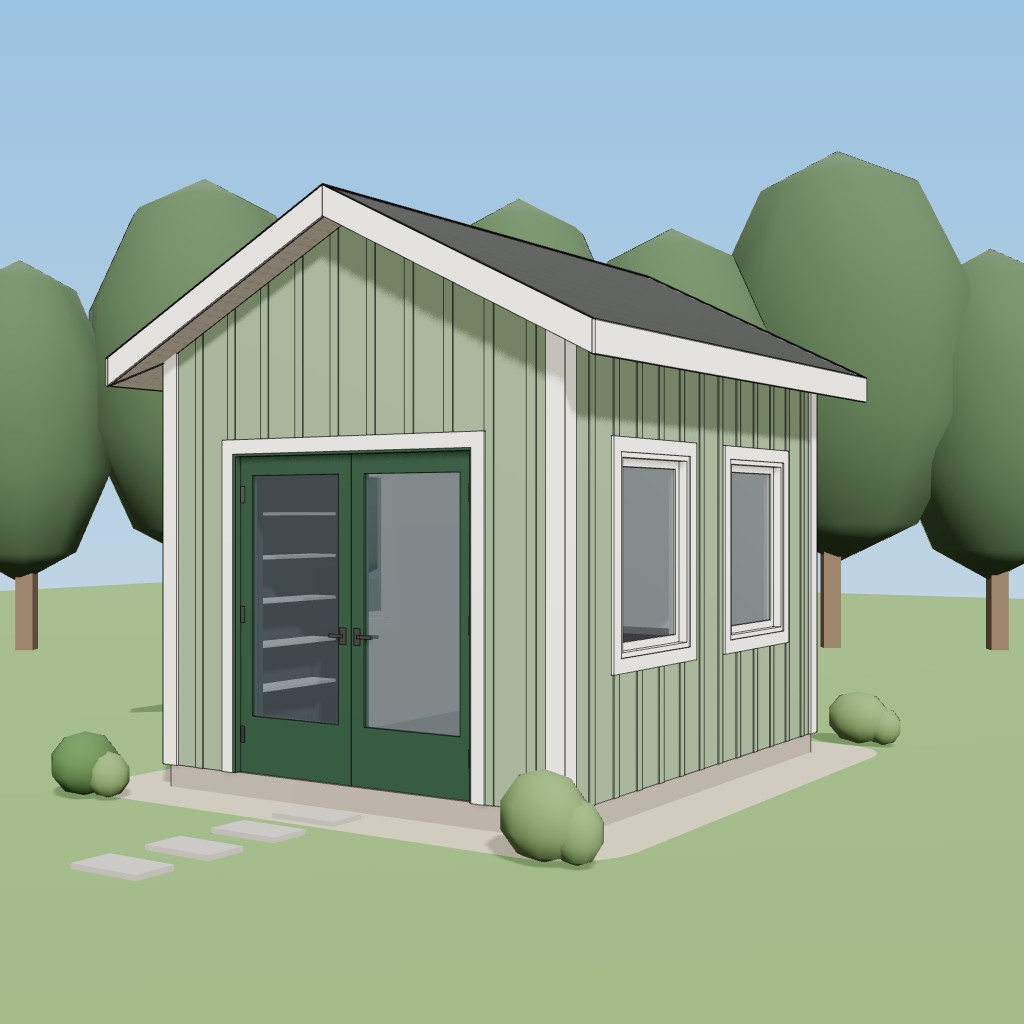 10x12 Gable Garden Office