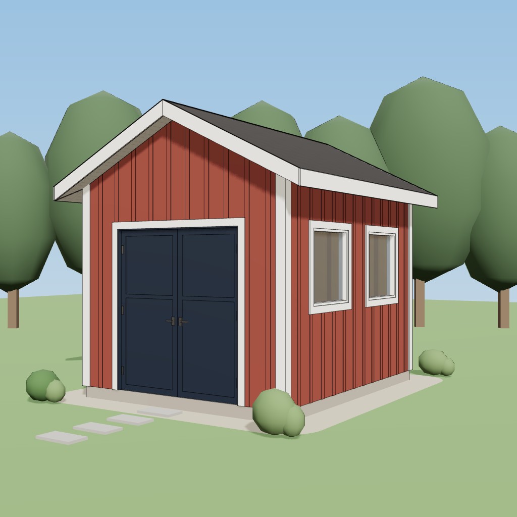 10x12 Gable Storage Shed