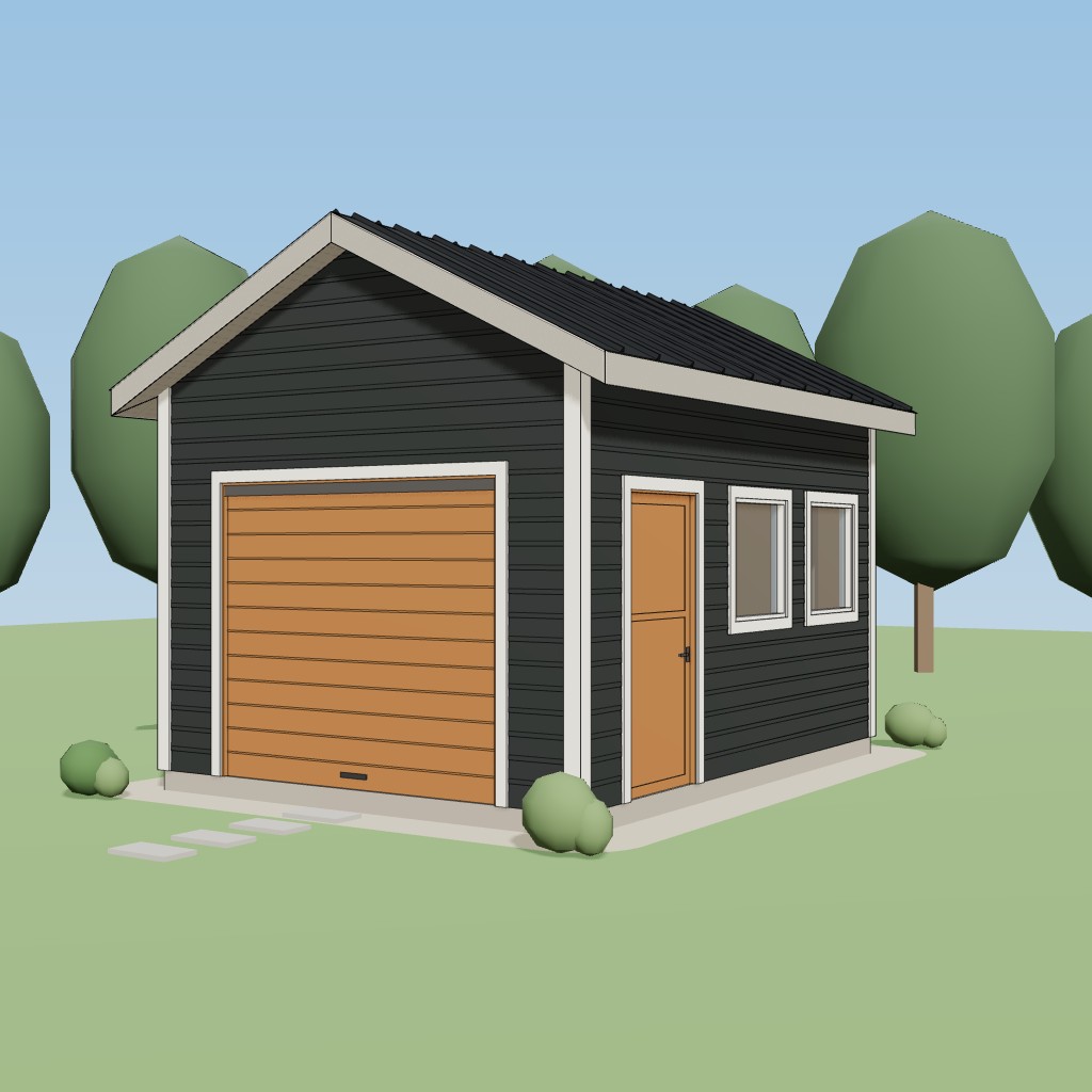 12x16 Gable Workshop Shed