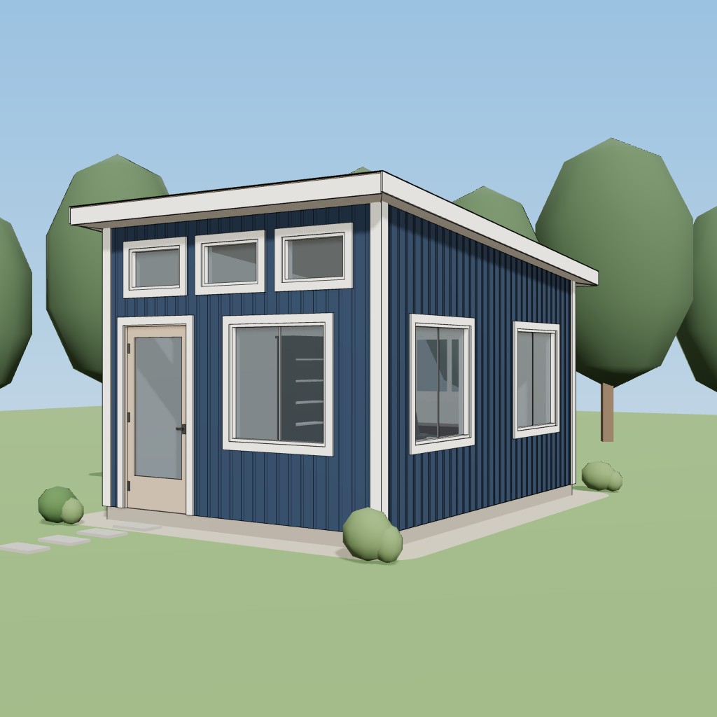 12x16 Single-Slope Office Studio